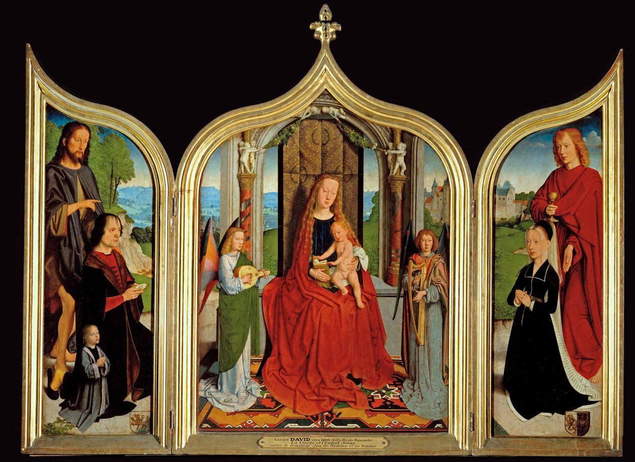Triptychon der Familie Sedano von Gerard David