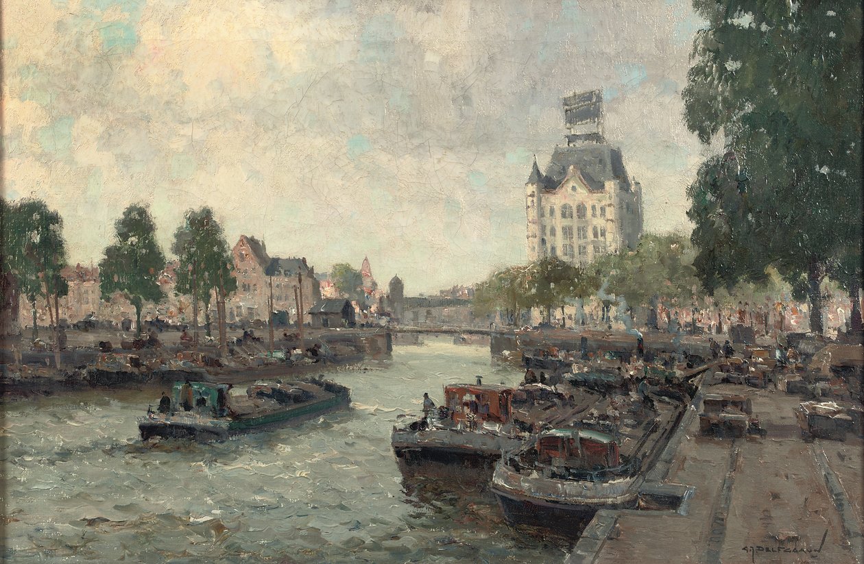 Ein Blick auf das Witte Huis, Rotterdam von Gerard Delfgaauw