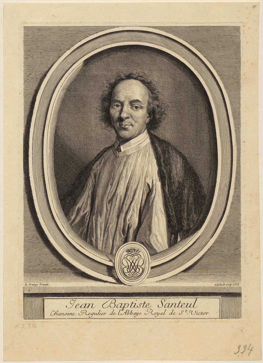 Porträt von Jacques Sarrazin von Gérard Edelinck