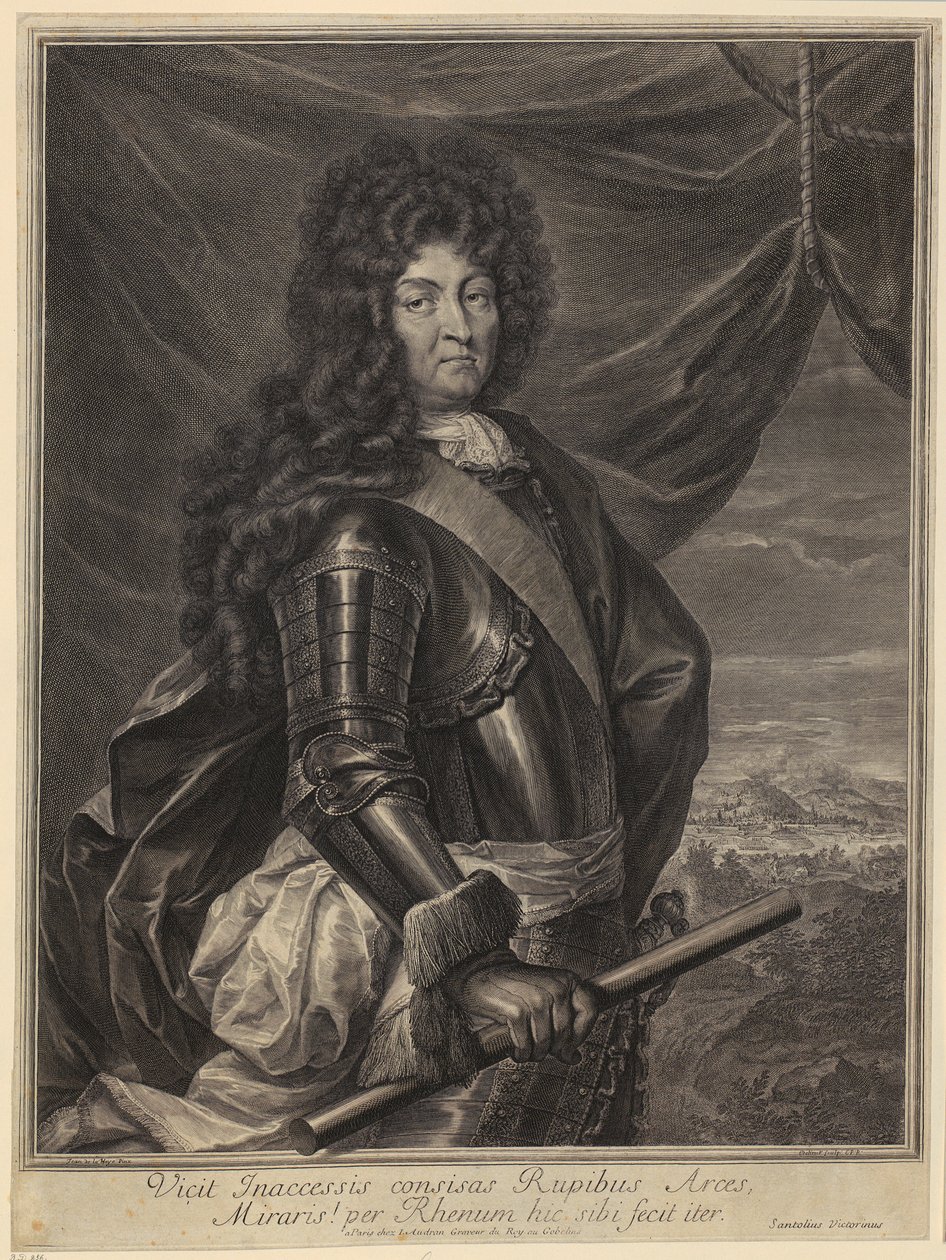 Porträt von Ludwig XIV. von Gérard Edelinck
