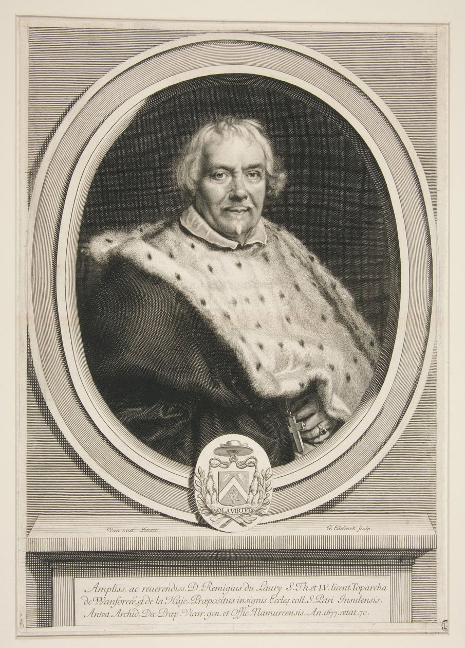 Remi Du Laury, Vogt von St. Pierre von Lille von Gérard Edelinck