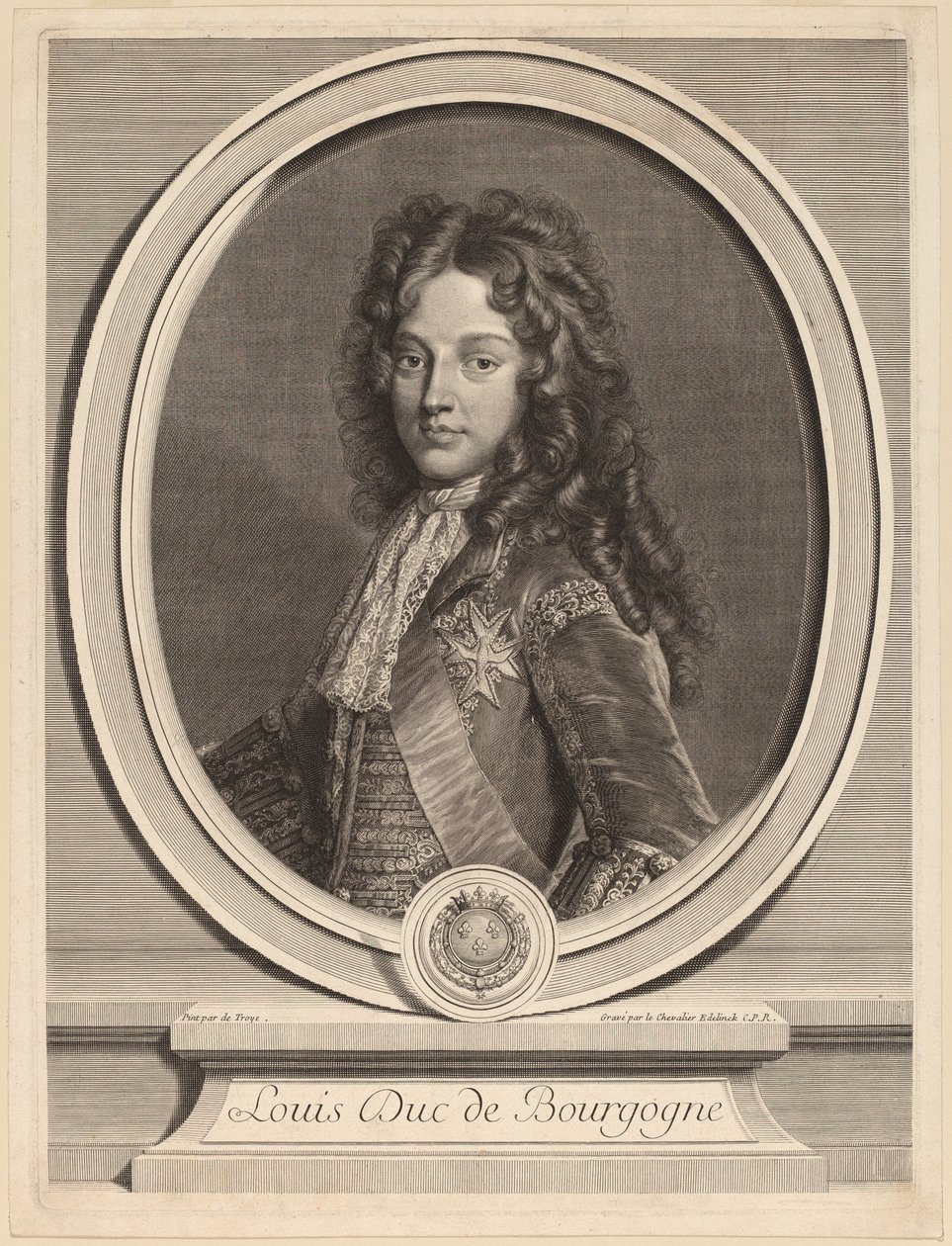 Louis, Herzog von Burgund von Gerard Edelinck after François de Troy
