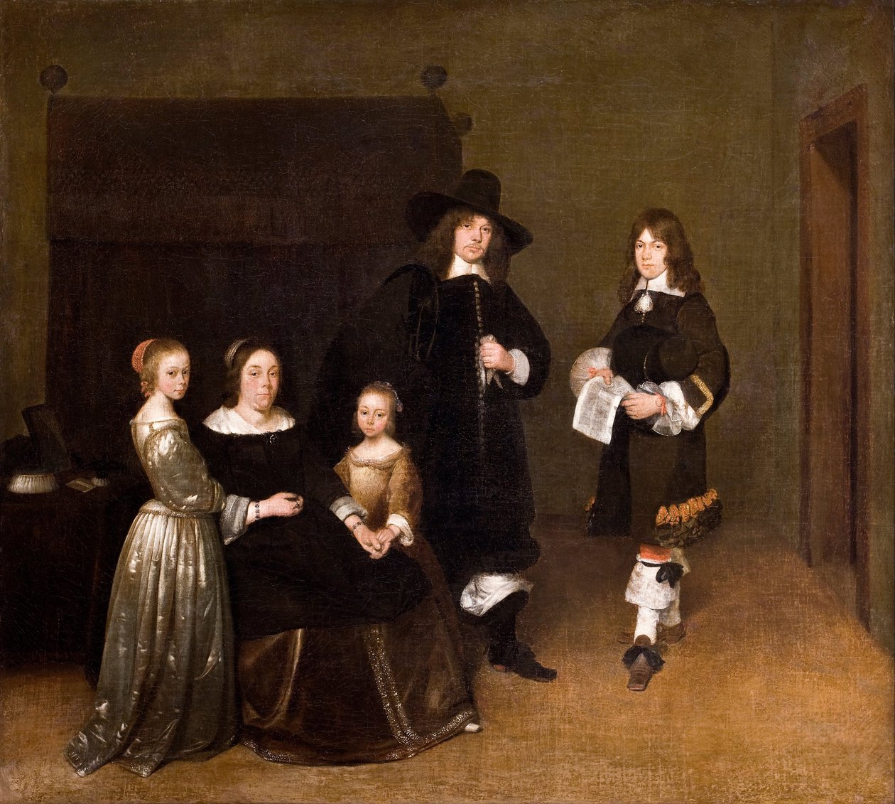 Porträt einer Familie, 1656 von Gerard Ter Borch the Younger