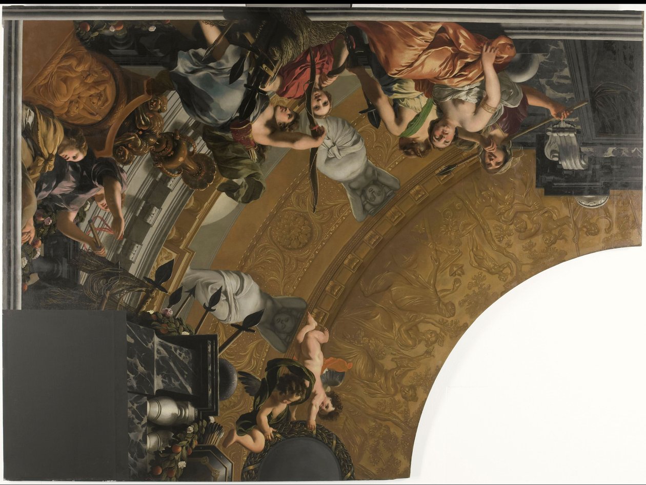 Decke mit Darstellung von Diana und ihren Gefährtinnen von Gerard de Lairesse
