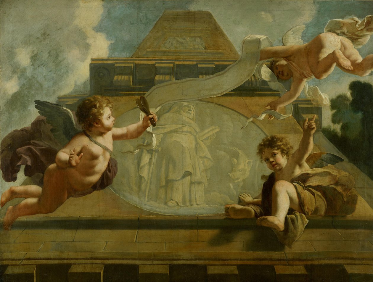 Der Heilige Antonius der Einsiedler: Allegorische Darstellung der Pflege von Aussätzigen und Einfältigen von Gerard de Lairesse