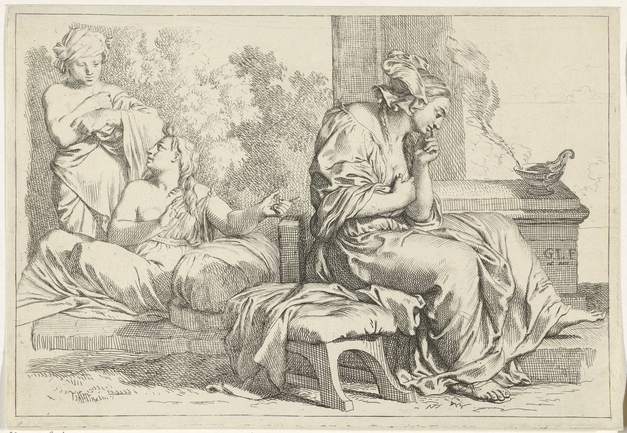 Schweigsamkeit und Gesprächigkeit von Gerard de Lairesse