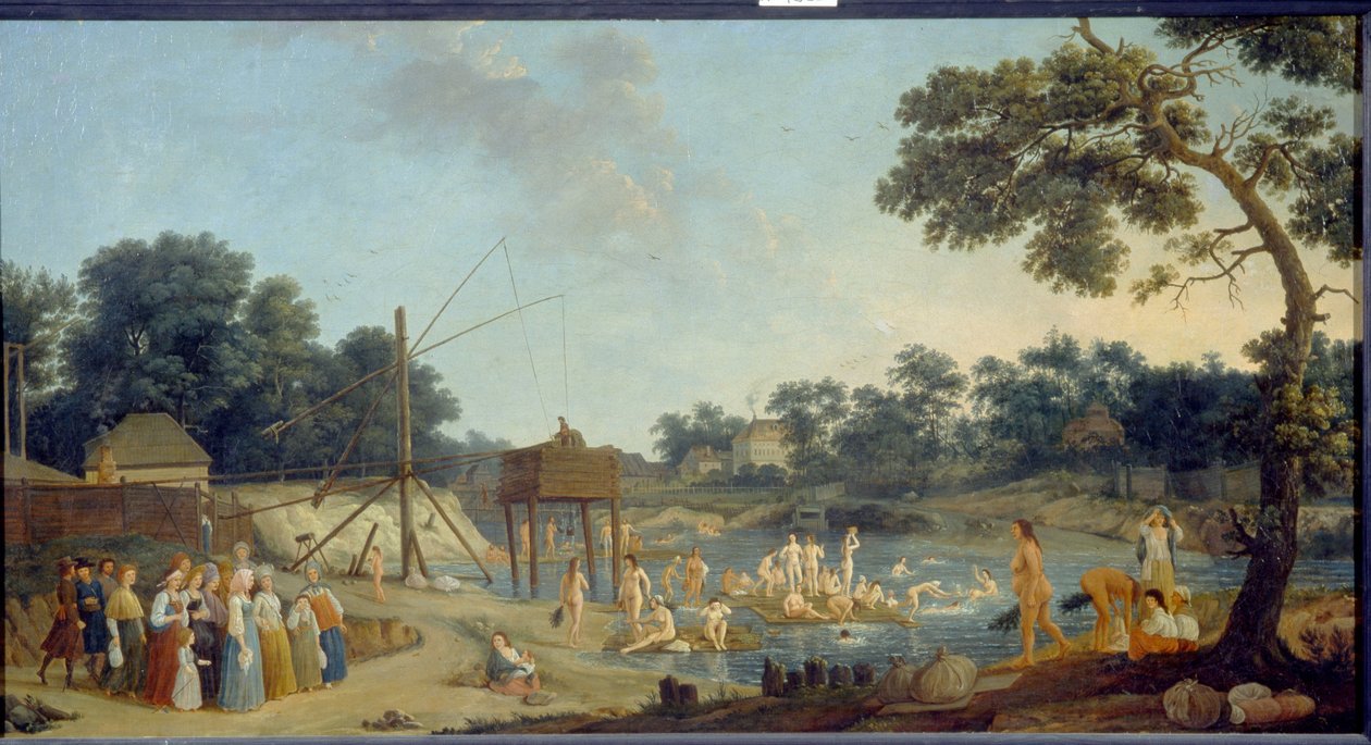 Ansicht der Serebryanichesky-Badehäuser in Moskau von Gerard de la Barthe