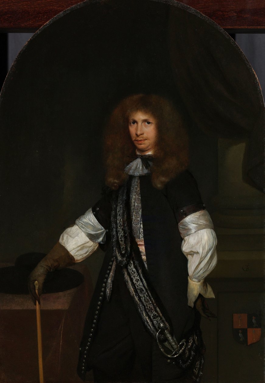 Jacob de Graeff (1642-90) in der Uniform eines Offiziers von Gerard ter Borch (II) (signed by artist)