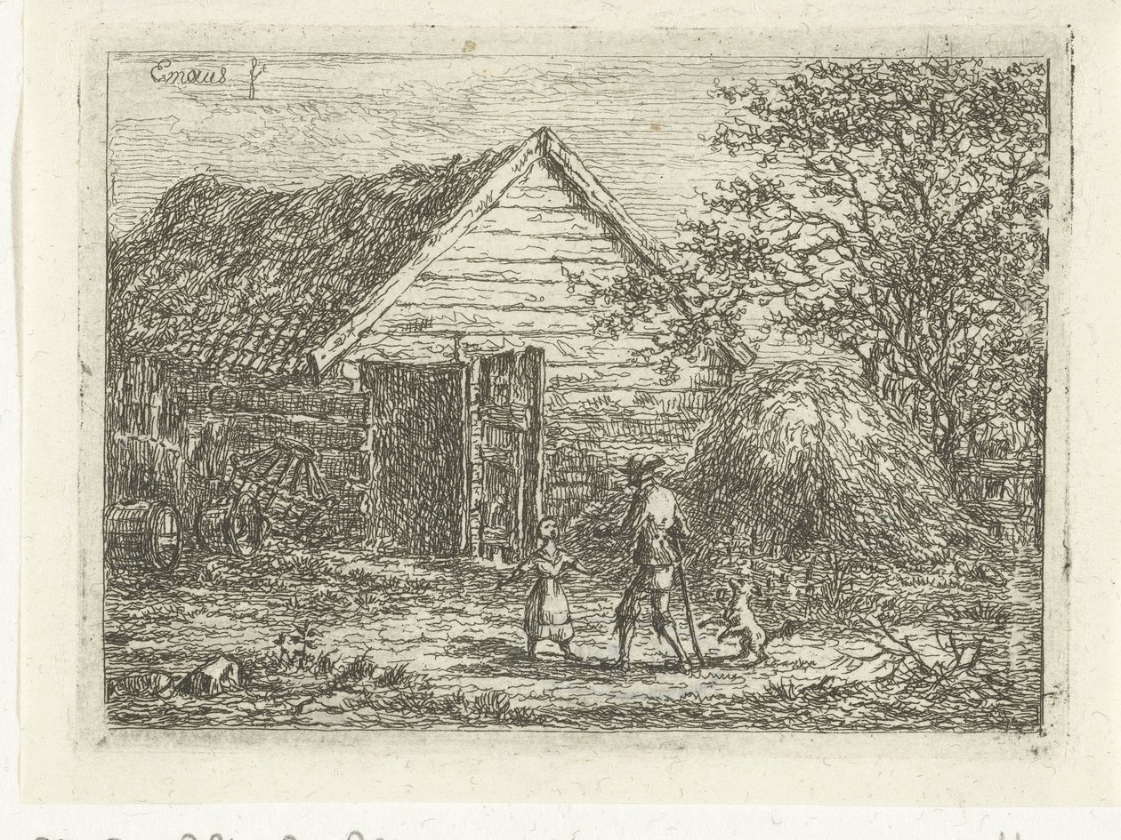 Jäger bei Plaggenhütte von Gerardus Emaus de Micault