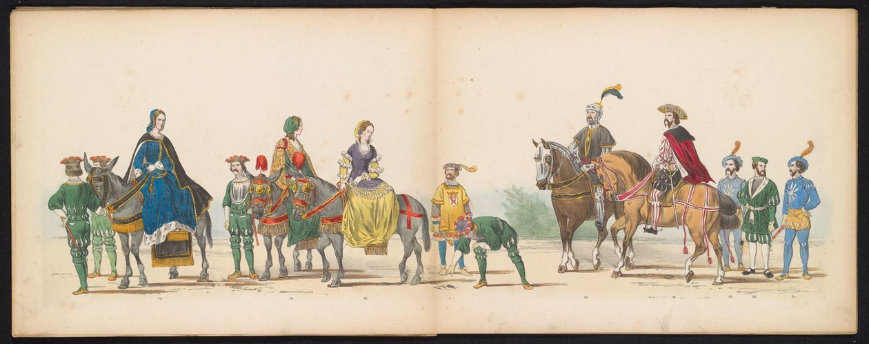 Maskerade der Leidener Studenten, 1855 (Platte 10) von Gerardus Johannes Bos