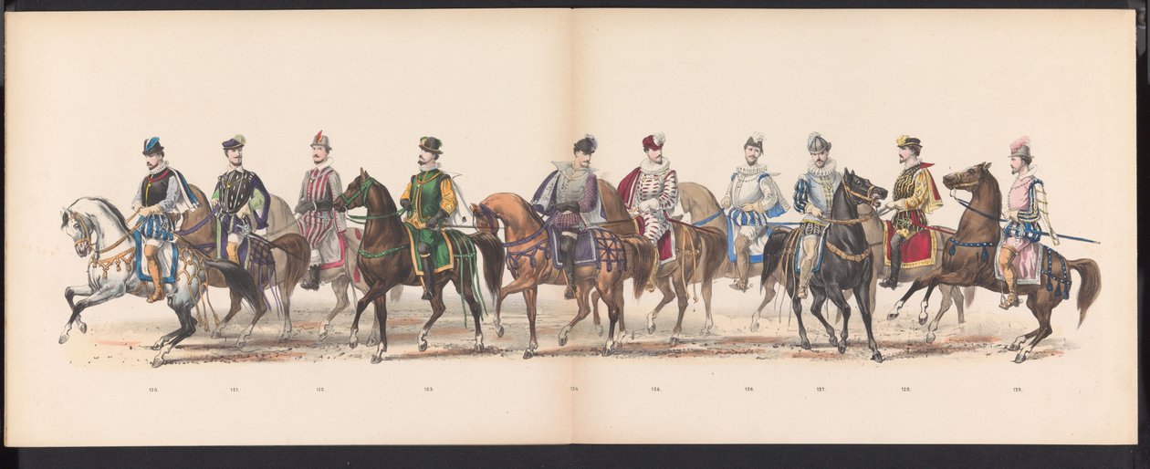 Maskerade der Leidener Studenten, 1870 (Platte 10) von Gerardus Johannes Bos