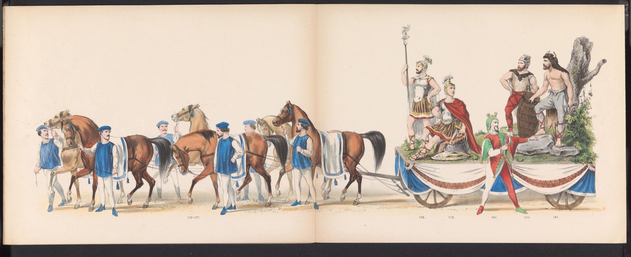 Maskerade der Leidener Studenten, 1870 (Platte 15) von Gerardus Johannes Bos