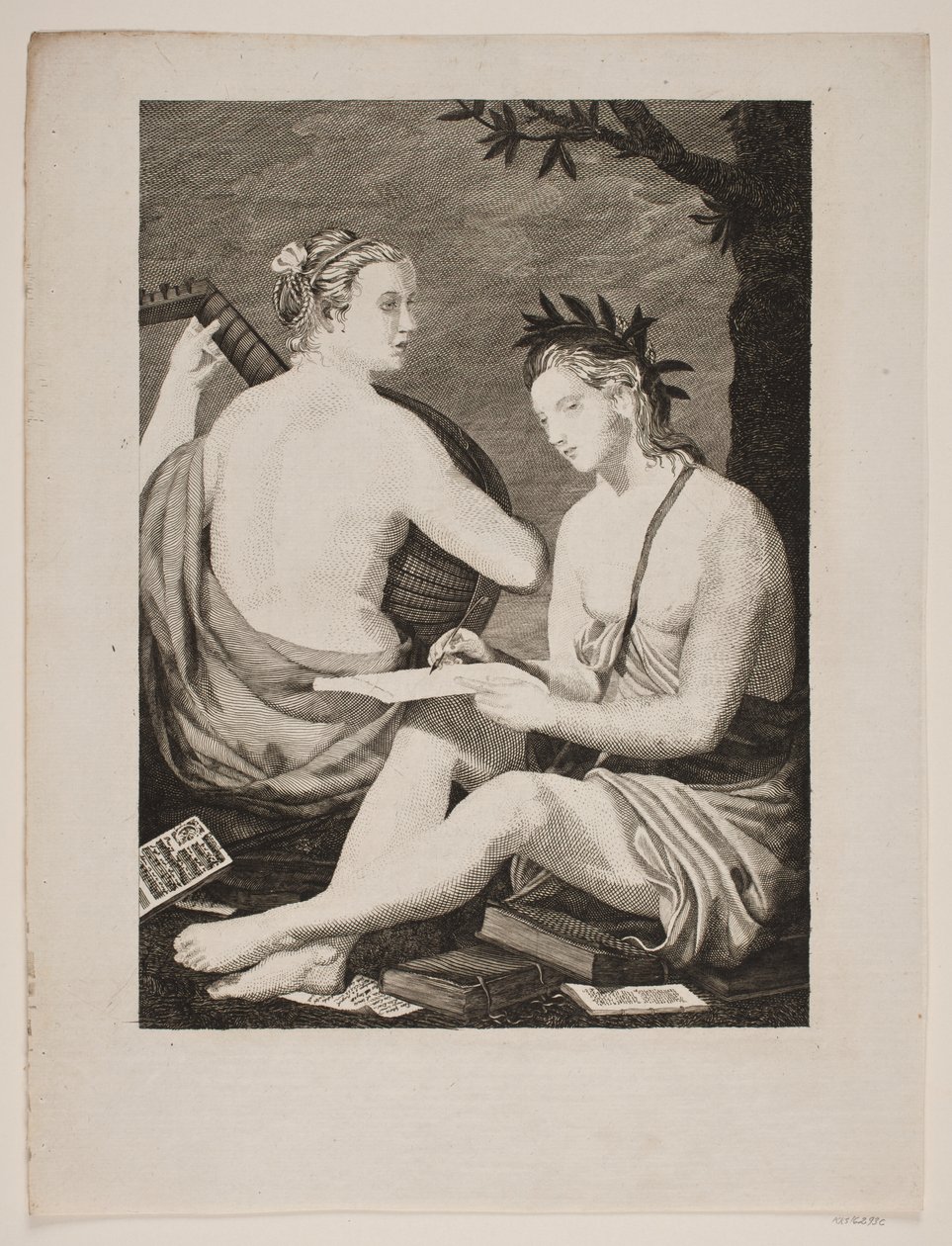 Terpsichore und Kalliope von Gerhard Ludvig Lahde