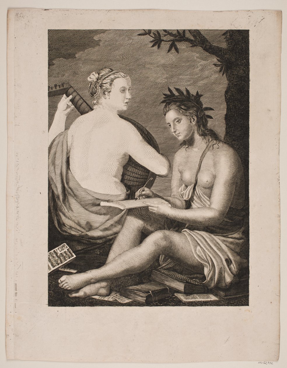 Terpsichore und Kalliope von Gerhard Ludvig Lahde