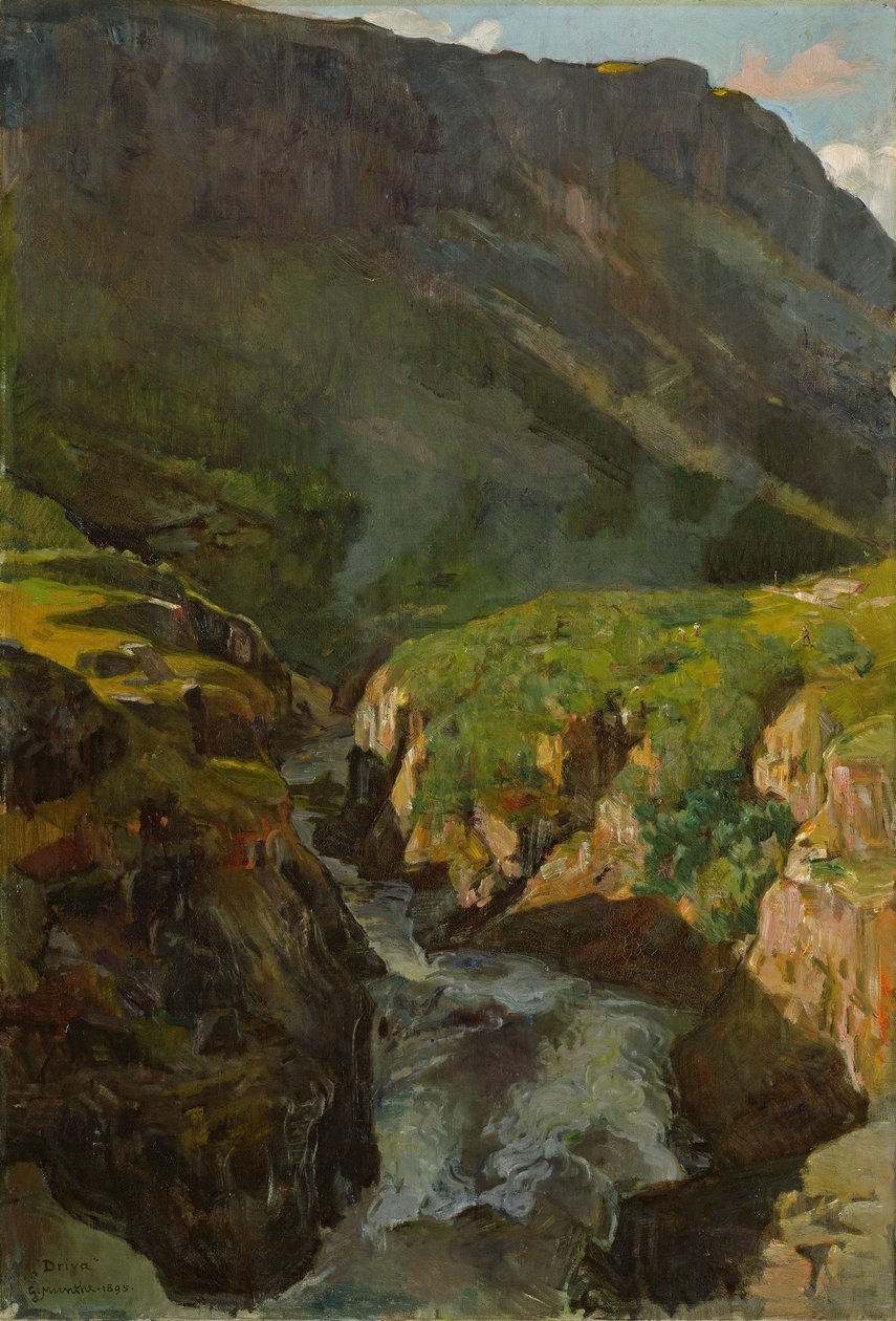 Der Fluss Driva von Gerhard Munthe