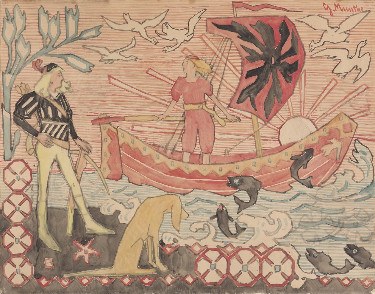 Das ausgelassene Lied, ca. 1892 von Gerhard Munthe