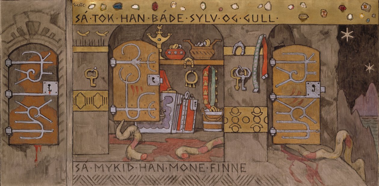 Åsmund bringt Silber und Gold nach Hause von Gerhard Peter Frantz Vilhelm Munthe