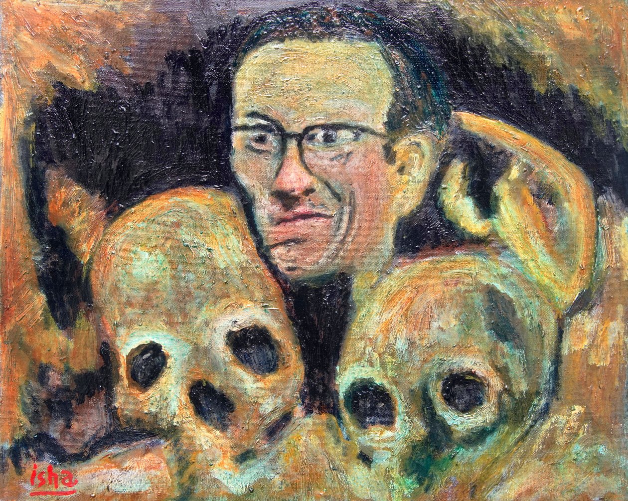 Krümelschädel (Hommage an R.Crumb), 2019 von Gerhardt Isringhaus