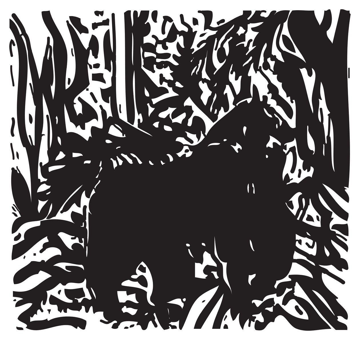 Gorilla im Dschungel von Gerhardt Isringhaus