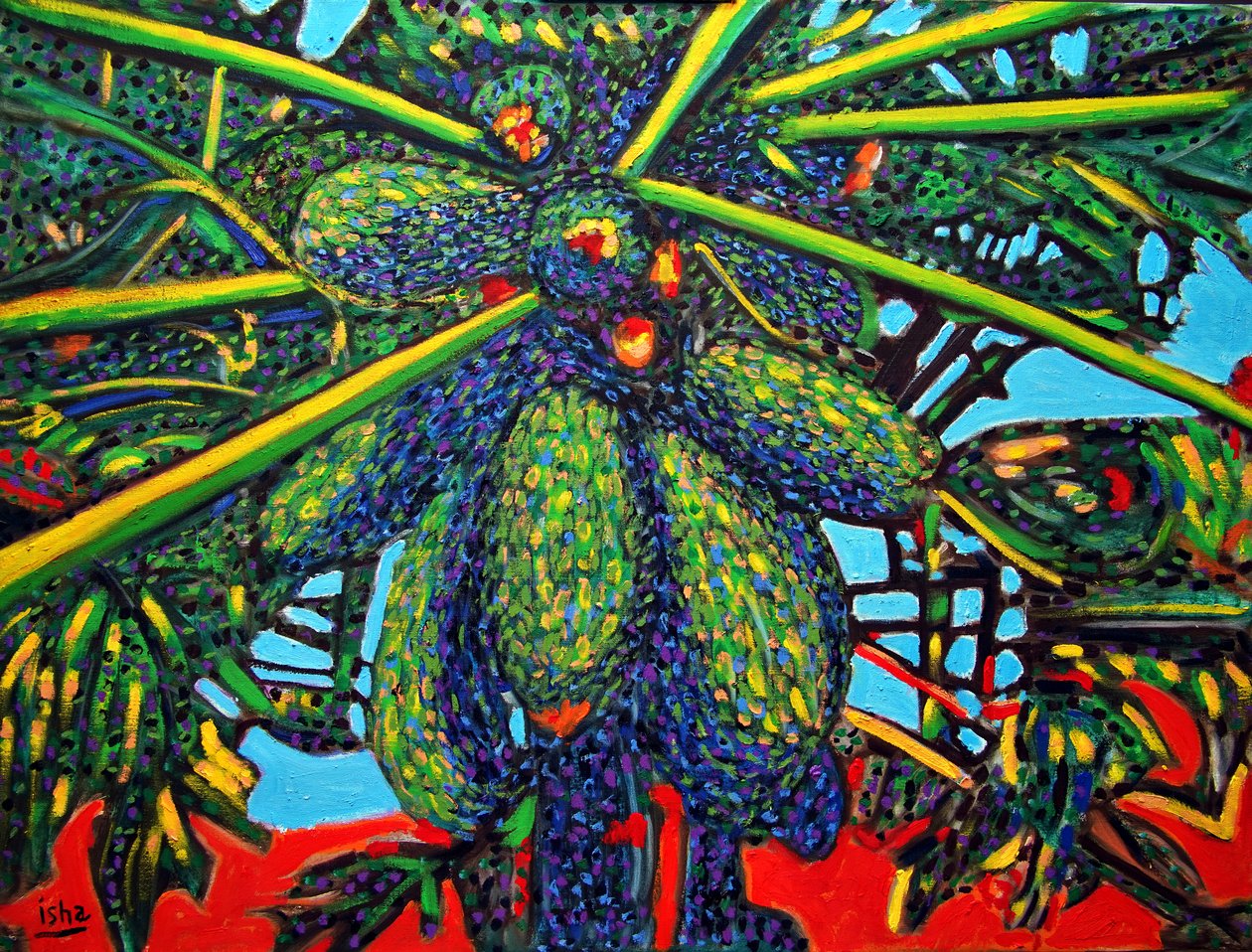 Papayapflanze, 2021 von Gerhardt Isringhaus
