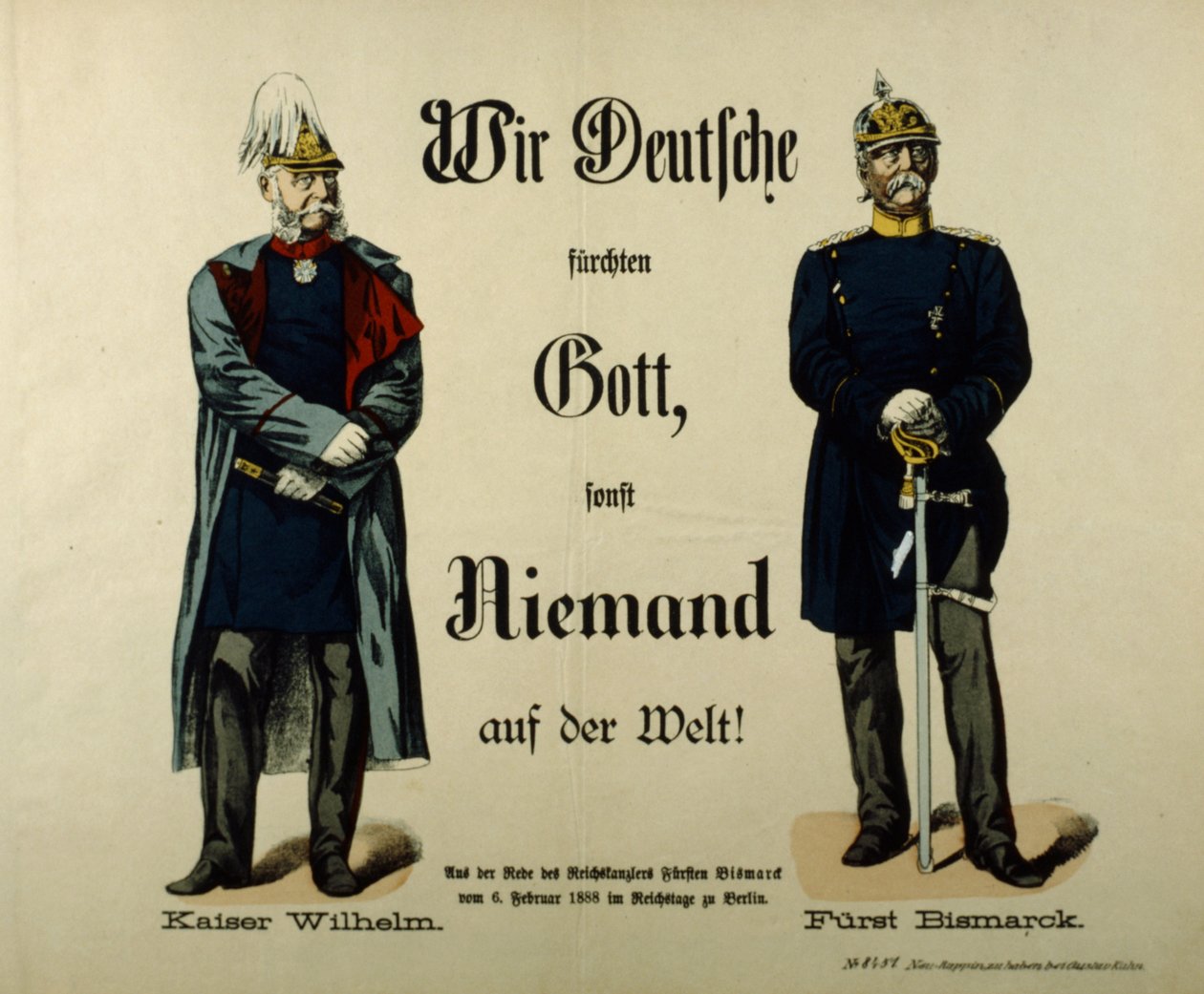 Kaiser Wilhelm I. und Fürst Bismarck von German School