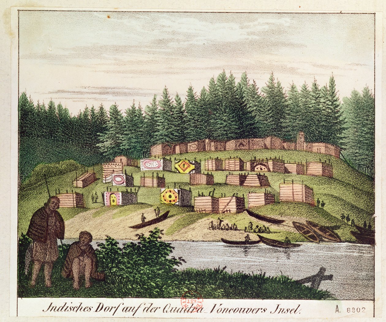 Indisches Lager auf Quadra Island, Vancouver Islands von German School