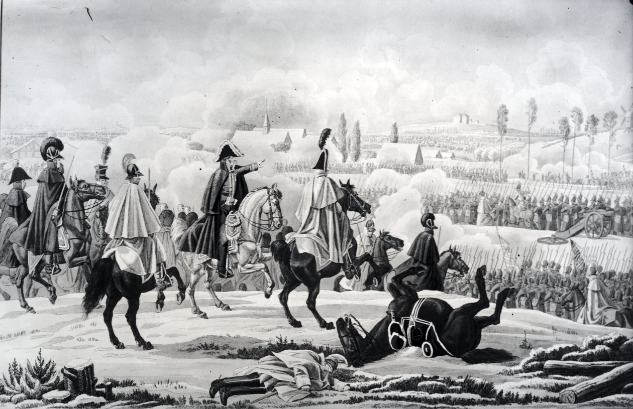 Die Schlacht von Brienne, 1. Februar 1814 von German School