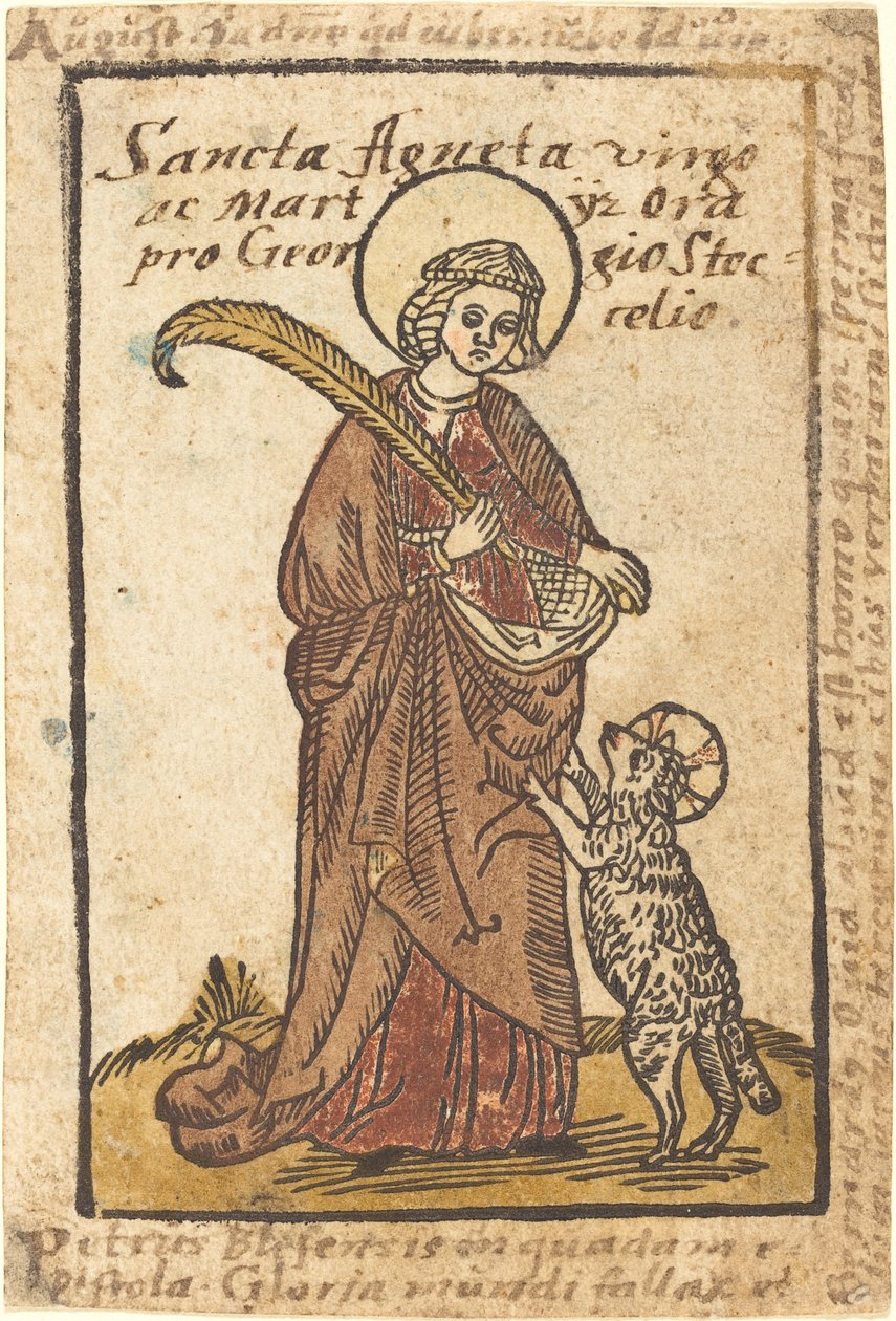 Heilige Agnes von German 15th Century
