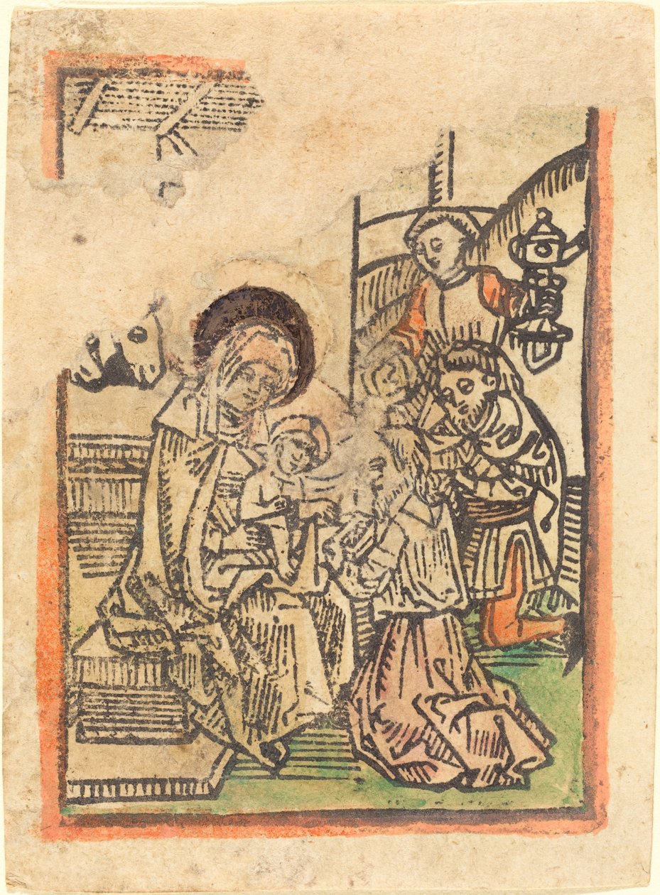 Die Anbetung der Könige von German 15th Century