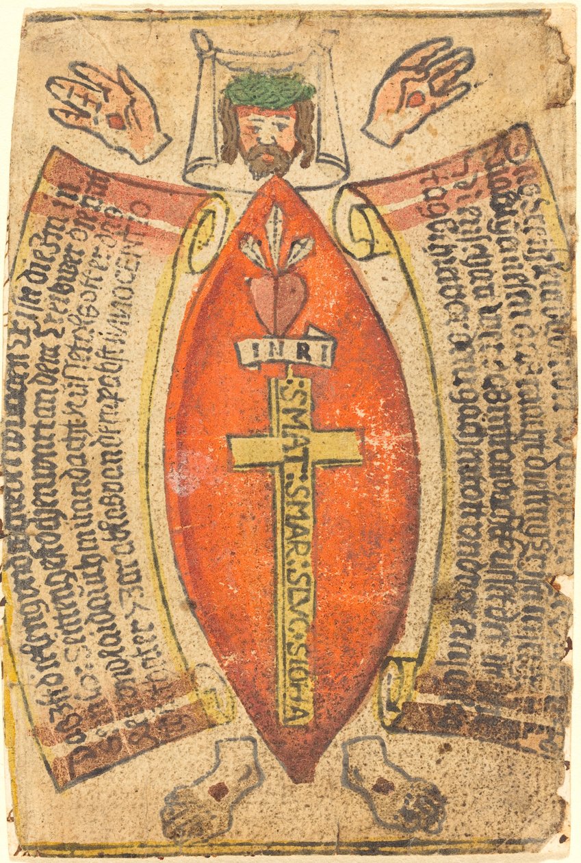 Das Maß der Seitenwunde und der Leib Christi von German 15th Century