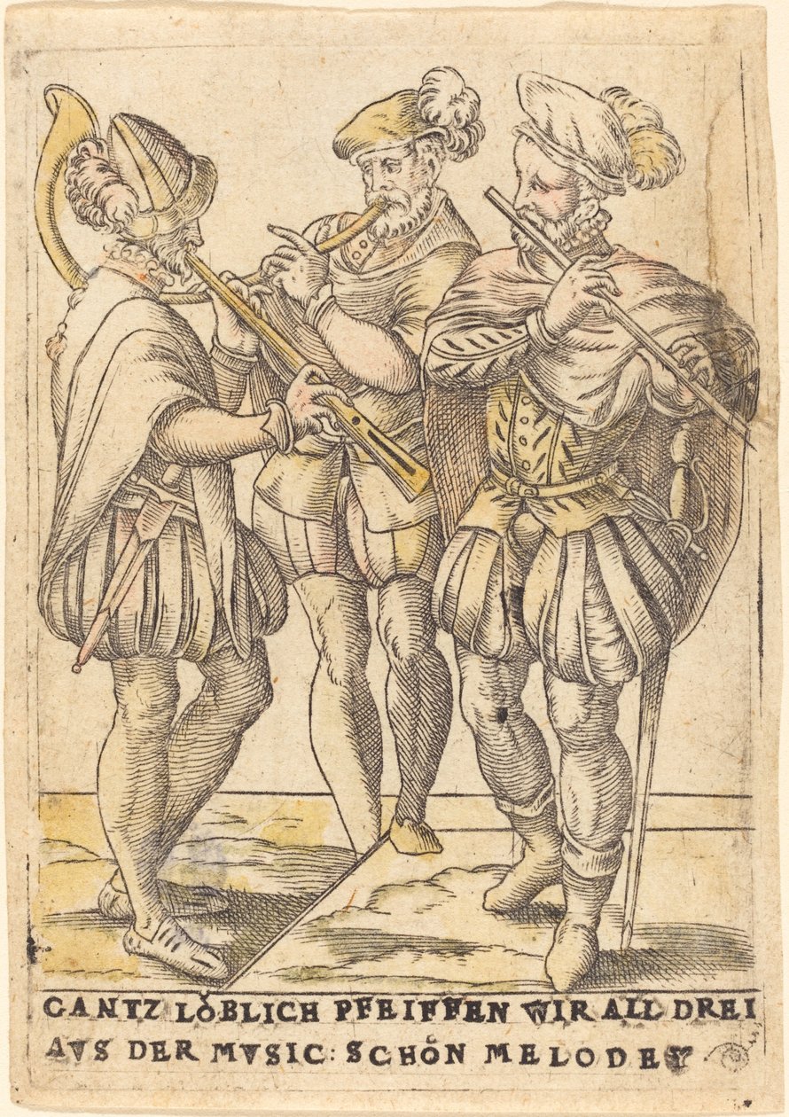 Gantz loblich Pfeiffen wir all drei aus der Musik: Schöne Melodie von German 16th Century