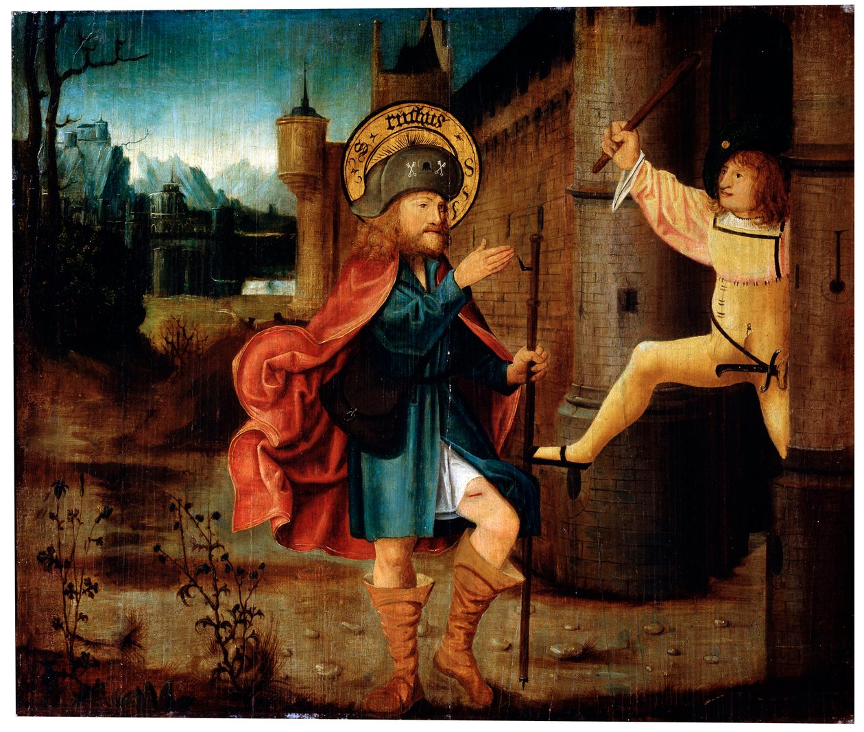 Die Vertreibung des Heiligen Rochus aus Rom, spätes 15. Jahrhundert von German Master