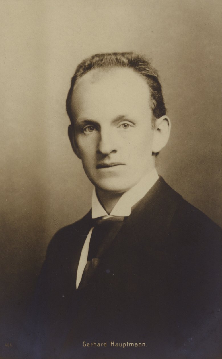 Gerhard Hauptmann (1862-1946), deutscher Dramatiker und Romanautor von German Photographer