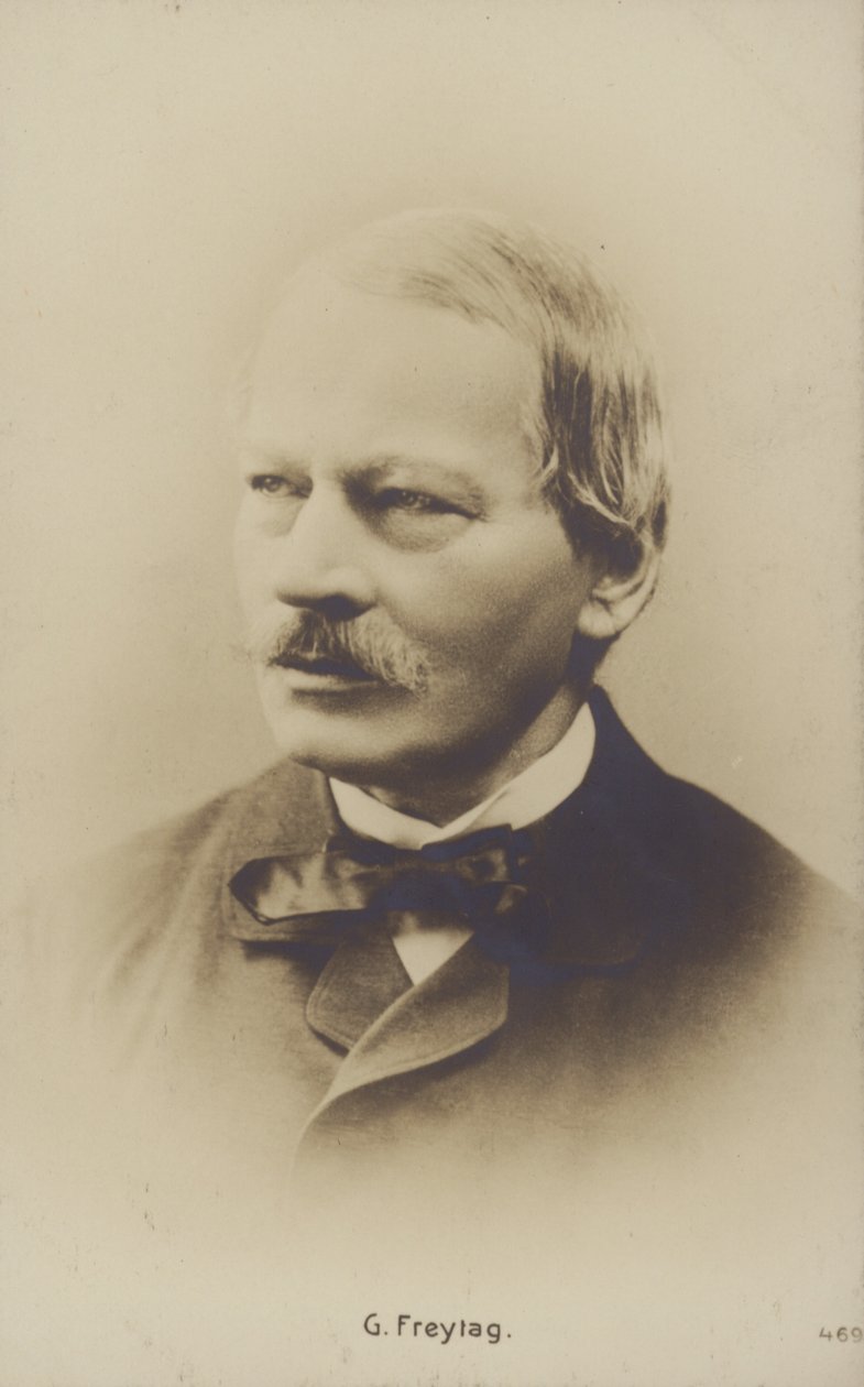 Gustav Freytag (1816-1895), deutscher Romanautor und Dramatiker von German Photographer