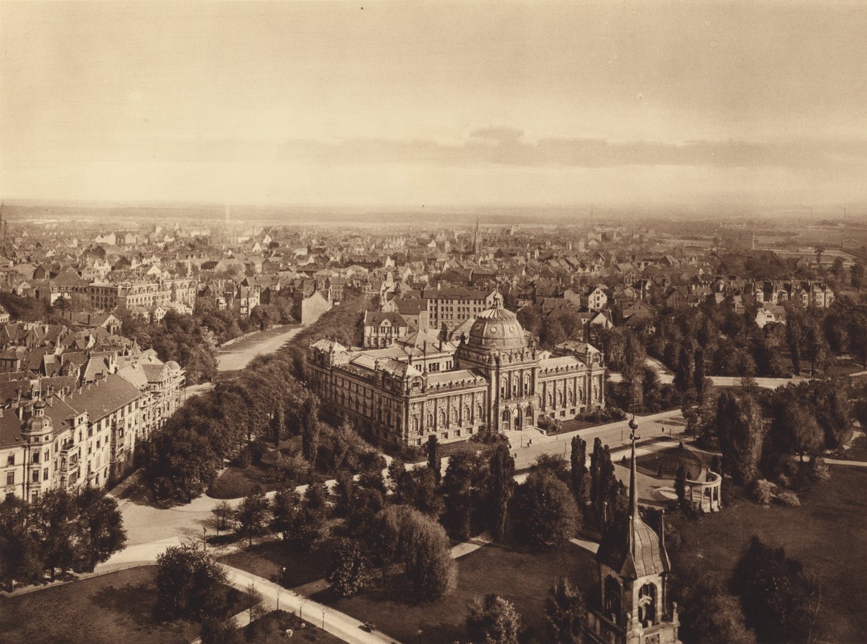 Blick auf Hannover vom Turm des Neuen Rathauses von German Photographer
