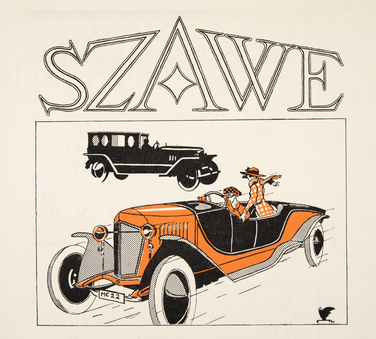 Werbung für Szawe, aus Styl, veröffentlicht 1922 von German School