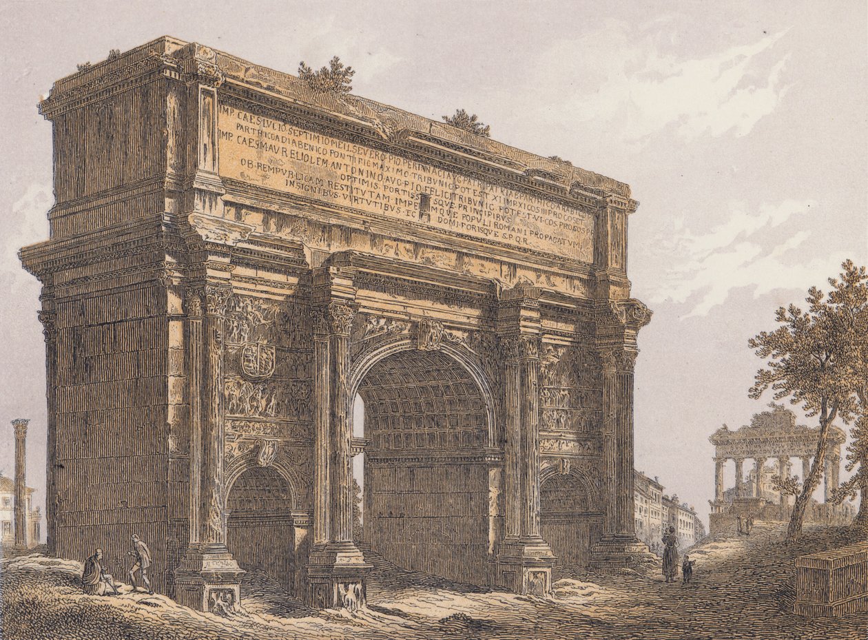 Bogen des Septimius Severus, Rom von German School