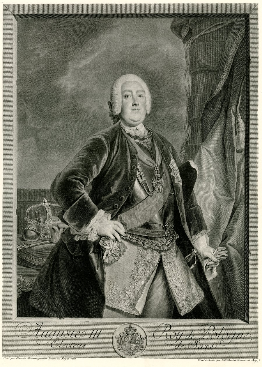 Augustus III. (1696-1763) König von Polen von German School