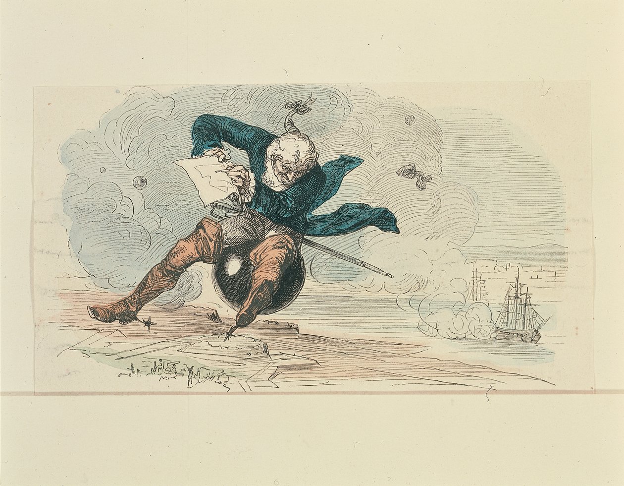 Baron Münchhausen von German School