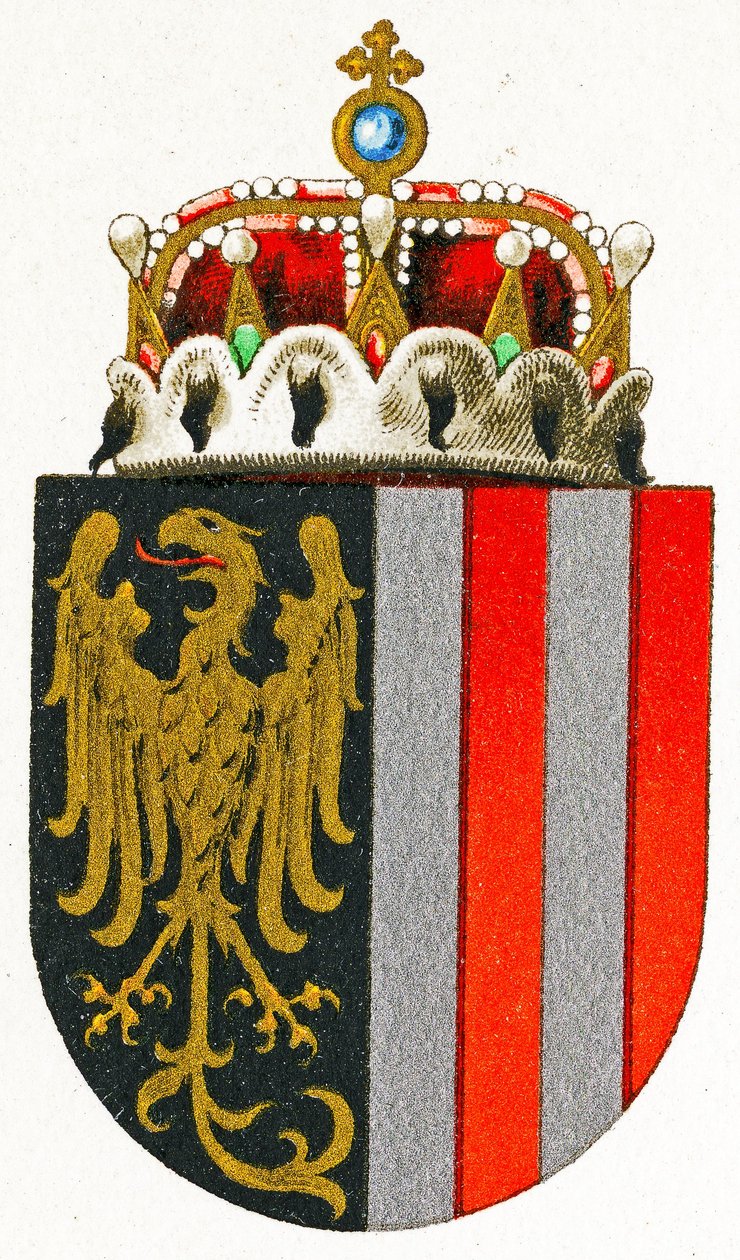 Wappen von Oberösterreich, ca. 1898 von German School