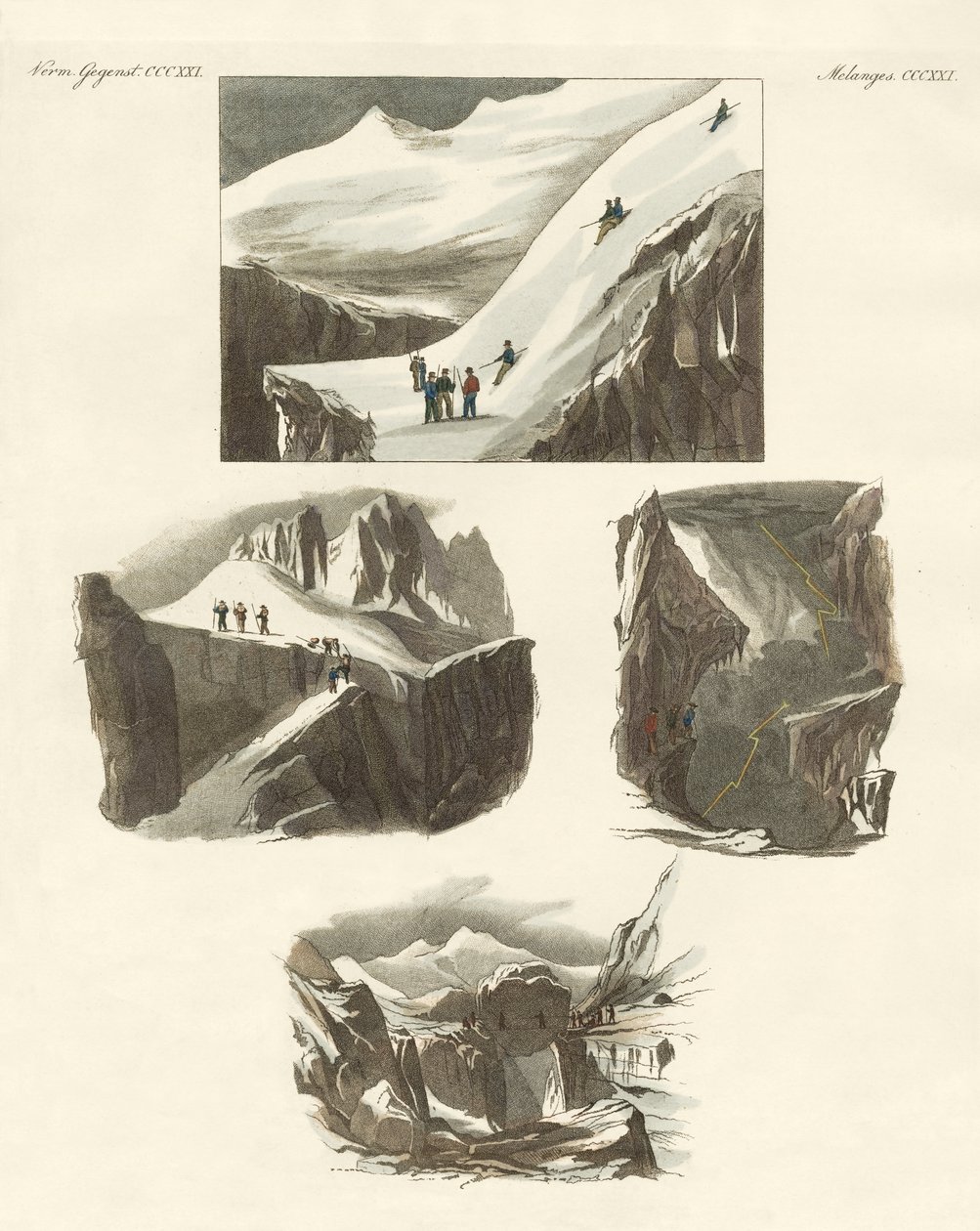 Über den Aufstieg des Mont Blanc von German School