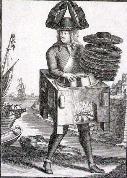 Kostüm für einen Hutmacher, veröffentlicht von Gerard Valck, ca. 1690 von German School