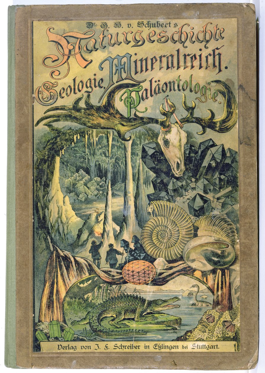 Cover von Naturgeschichte, Geologie, Mineralreich, Paläontologie von Dr. H. von Schubert, Stuttgart, 1888 von German School