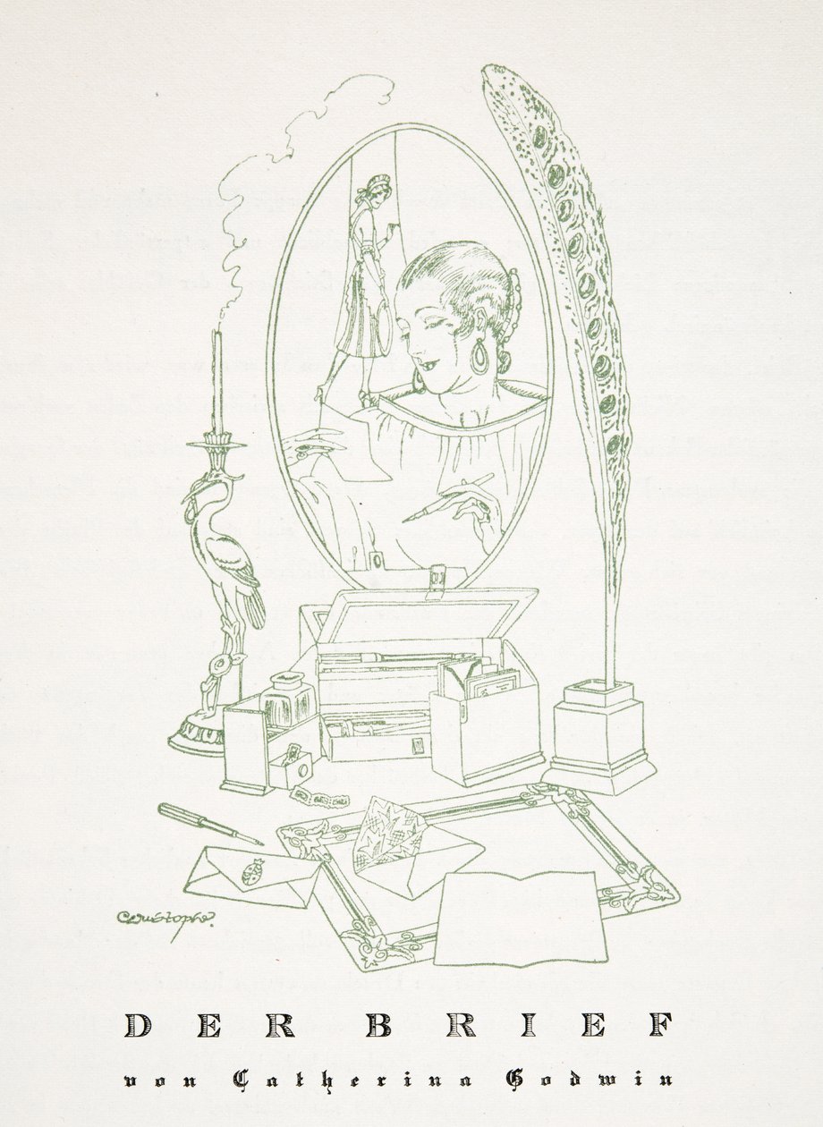 Der Brief von Catherina Godwin, aus Styl, veröffentlicht 1922 von German School