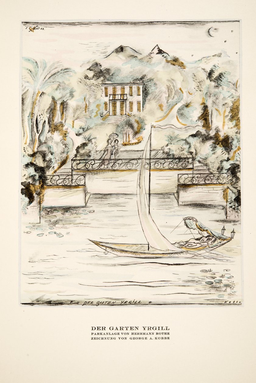 Der Garten Yrgill, aus Styl, veröffentlicht 1922 von German School