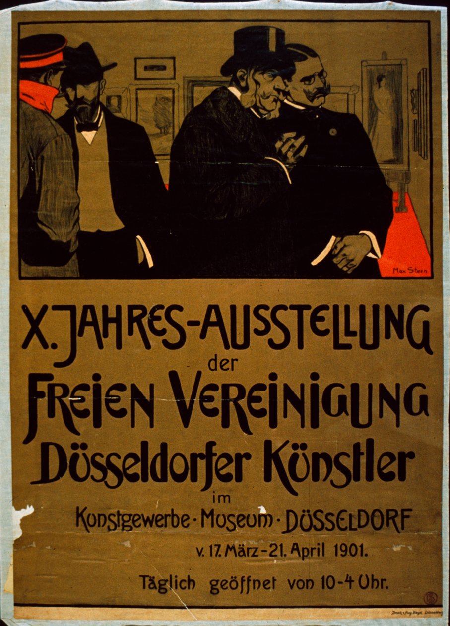 Ausstellung Düsseldorfer Künstler im Kunstgewerbemuseum, Düsseldorf von German School