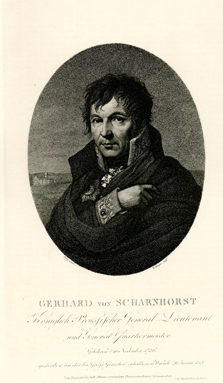 Gerhard Johann David von Scharnhorst, 1884-90 von German School