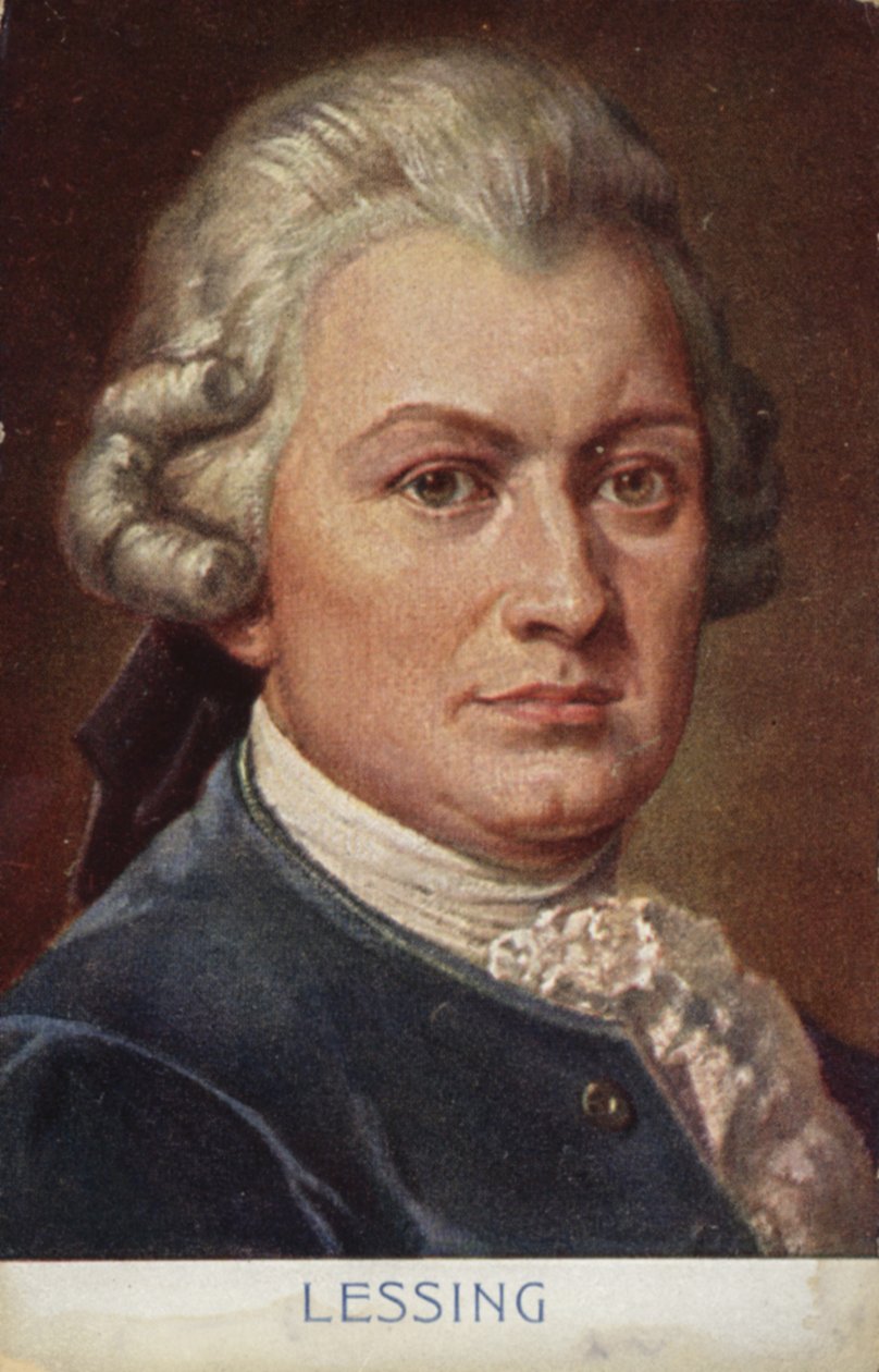 Gotthold Ephraim Lessing (1729-1781), deutscher Schriftsteller, Philosoph und Dramatiker von German School