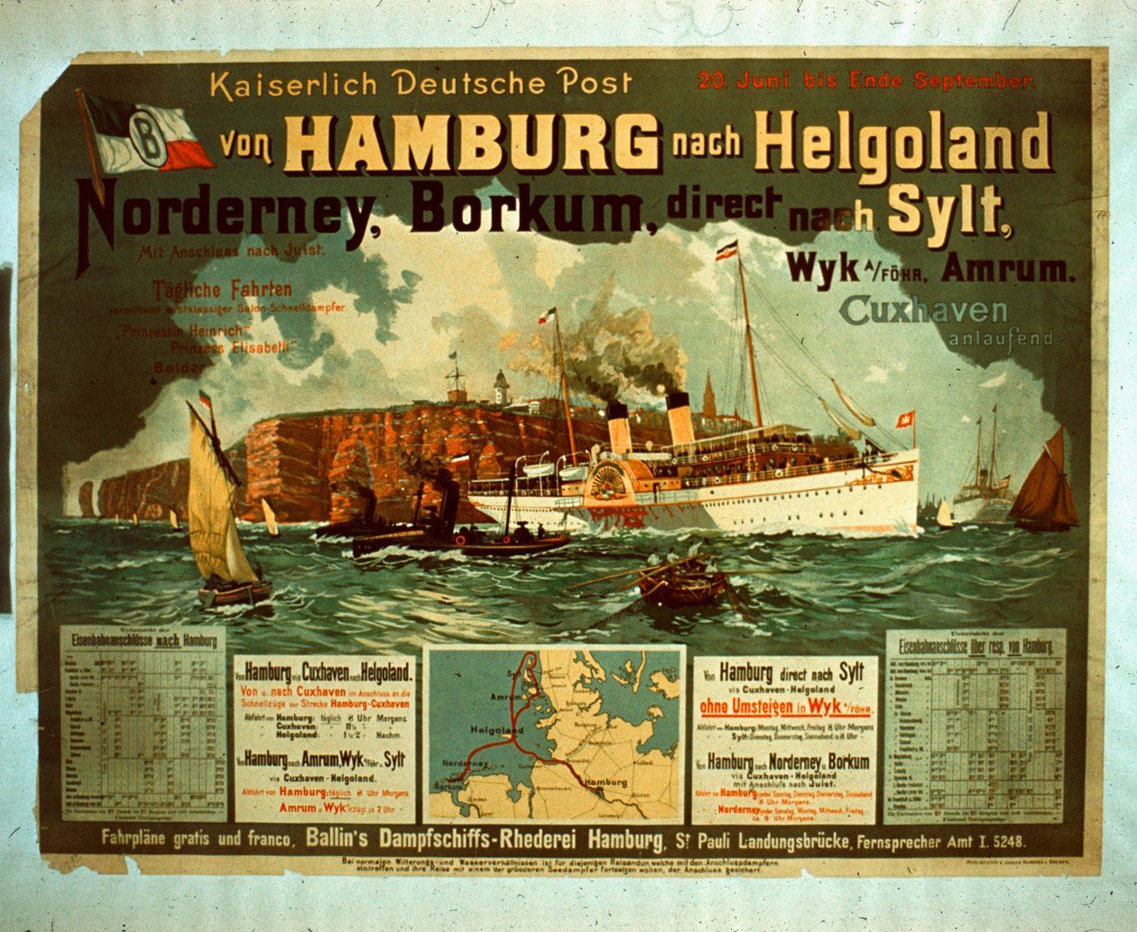 Hamburg nach Helgoland von German School