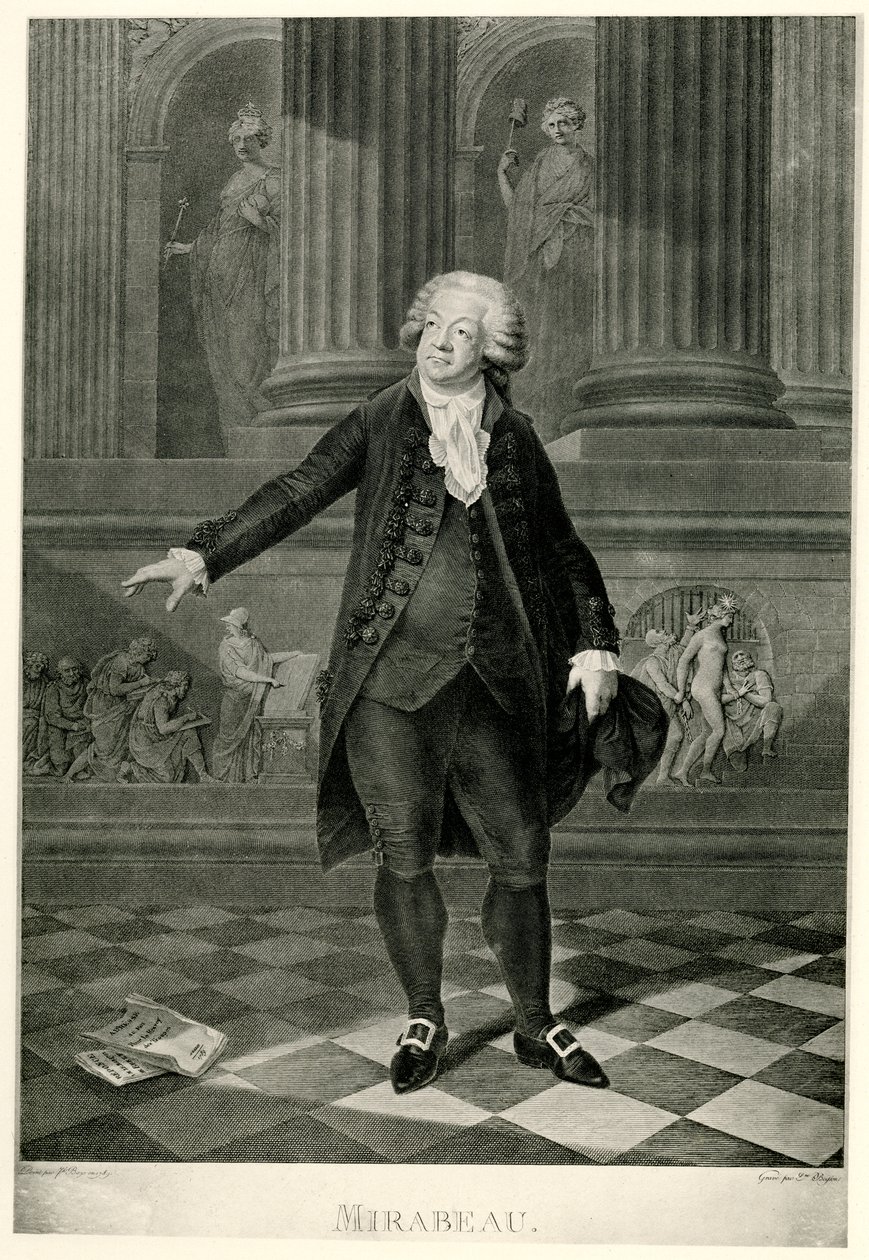 Honoré Gabriel de Riqueti, comte de Mirabeau von German School